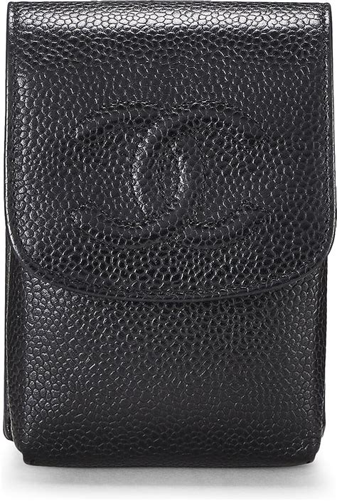 Chanel Black Caviar 'CC' Cigarette Case Q6A0OM0FKB014